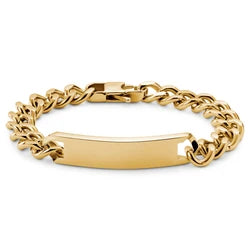 Pulseira Masculina Corrente folheado Ouro 18K