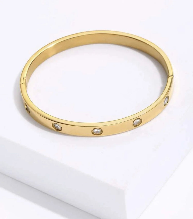 Bracelete Love Cartier Virginia banhado a ouro 18k e prata 925