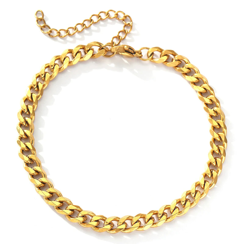 Pulseira de Corrente banhada a ouro 18k e prata 925