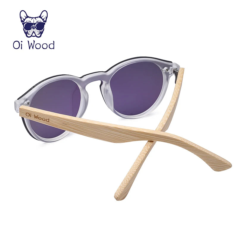 Óculos de Sol Wood Bambu Espelhado Polarizado UV400 Unissex