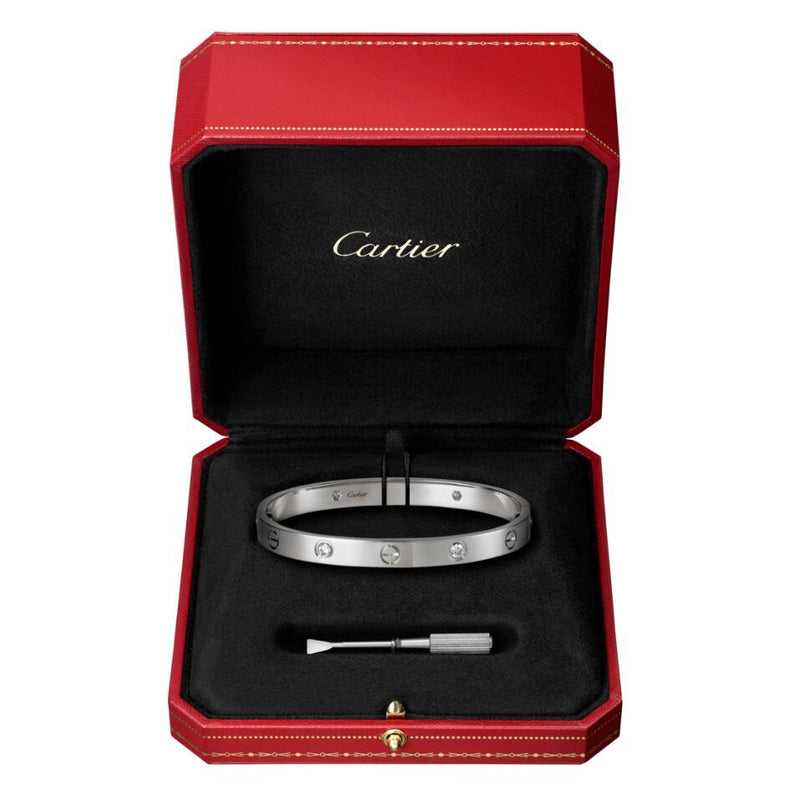 Bracelete Love Cartier Banhada a ouro 18k e prata 925